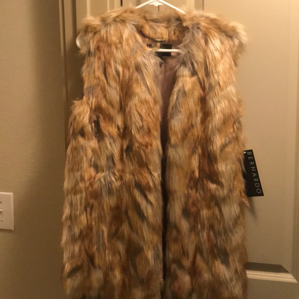 faux fur vest